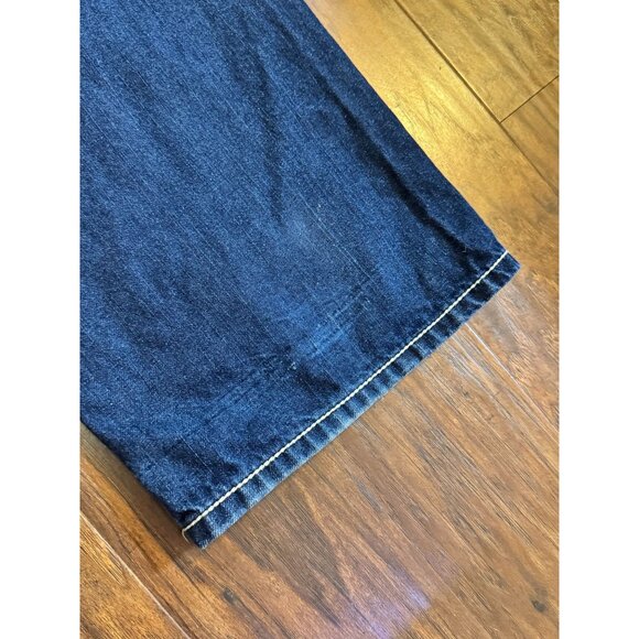 VTG Coogi Mens Straight-Leg Blue Denim Jeans Embroidered Pockets 38 x 34 Y2K Hip - Picture 3 of 10